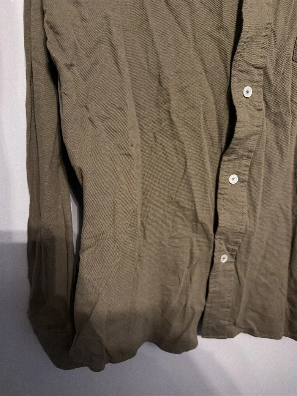 Buck Mason Men’s Large Ranger Campus Knit Oxford Button Down Shirt